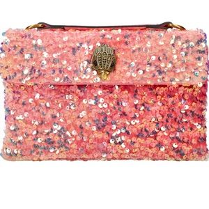 NWT Kurt Geiger London Medium Kensington Sequin Convertible 81/2"W×51/2H X3D
